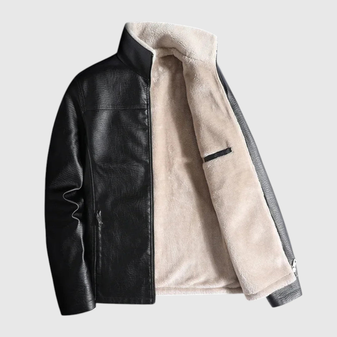 Μιλέν-Δερμάτινο μπουφάν