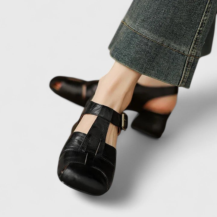 Τερέζα - Κομψά Δερμάτινα Σανδάλια