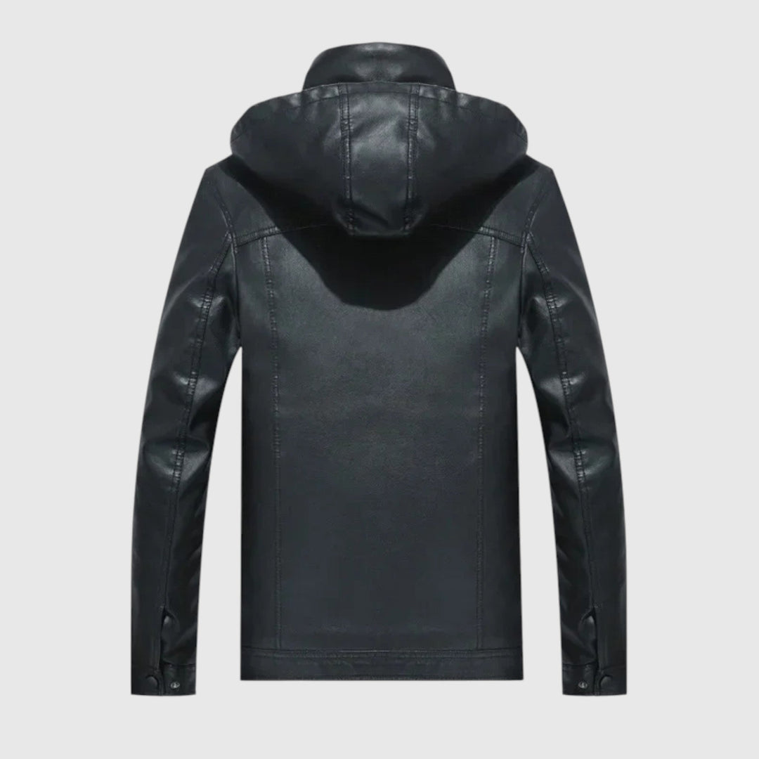 Ογνιάν-Αδιάβροχο δερμάτινο μπουφάν