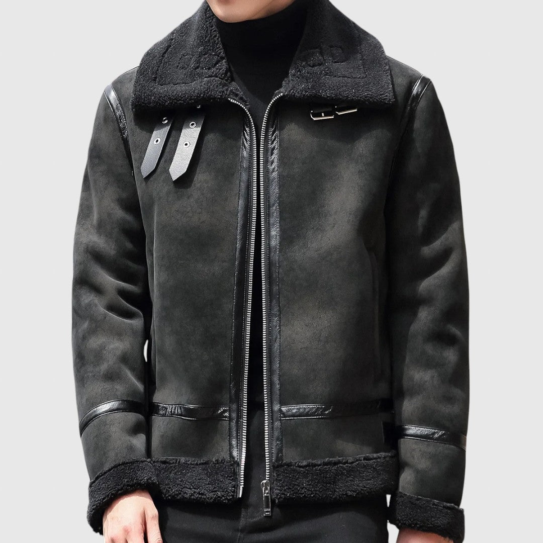 Χρώμα - παλτό από σουέτ