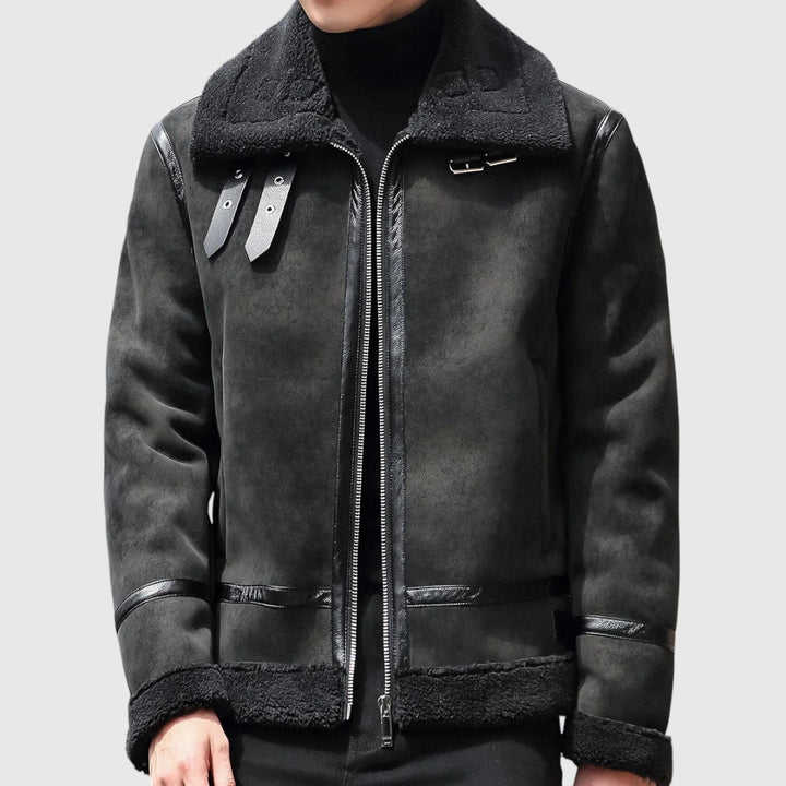 Χρώμα - παλτό από σουέτ