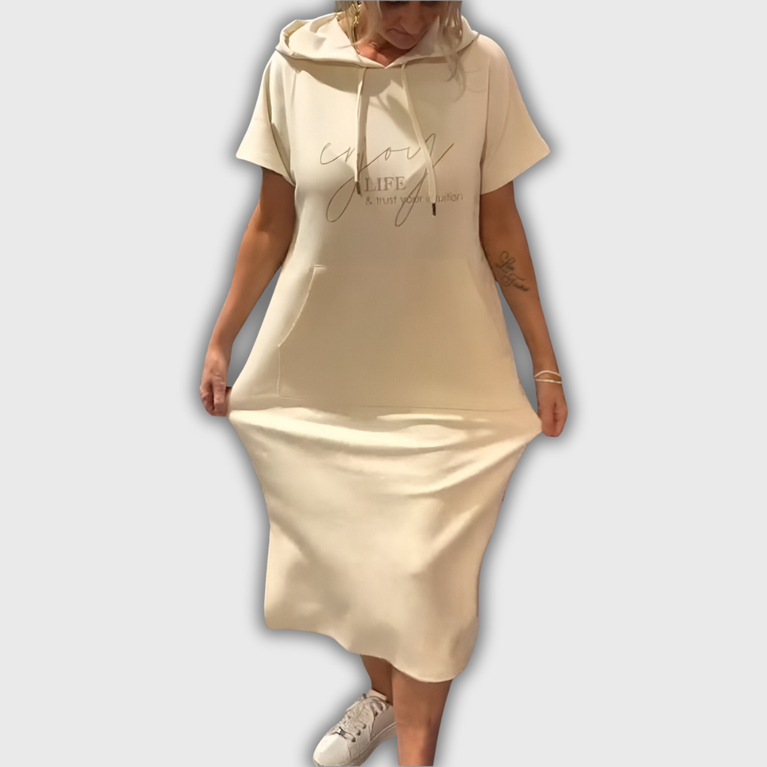 Saskia - Καθημερινό Φόρεμα με Κουκούλα