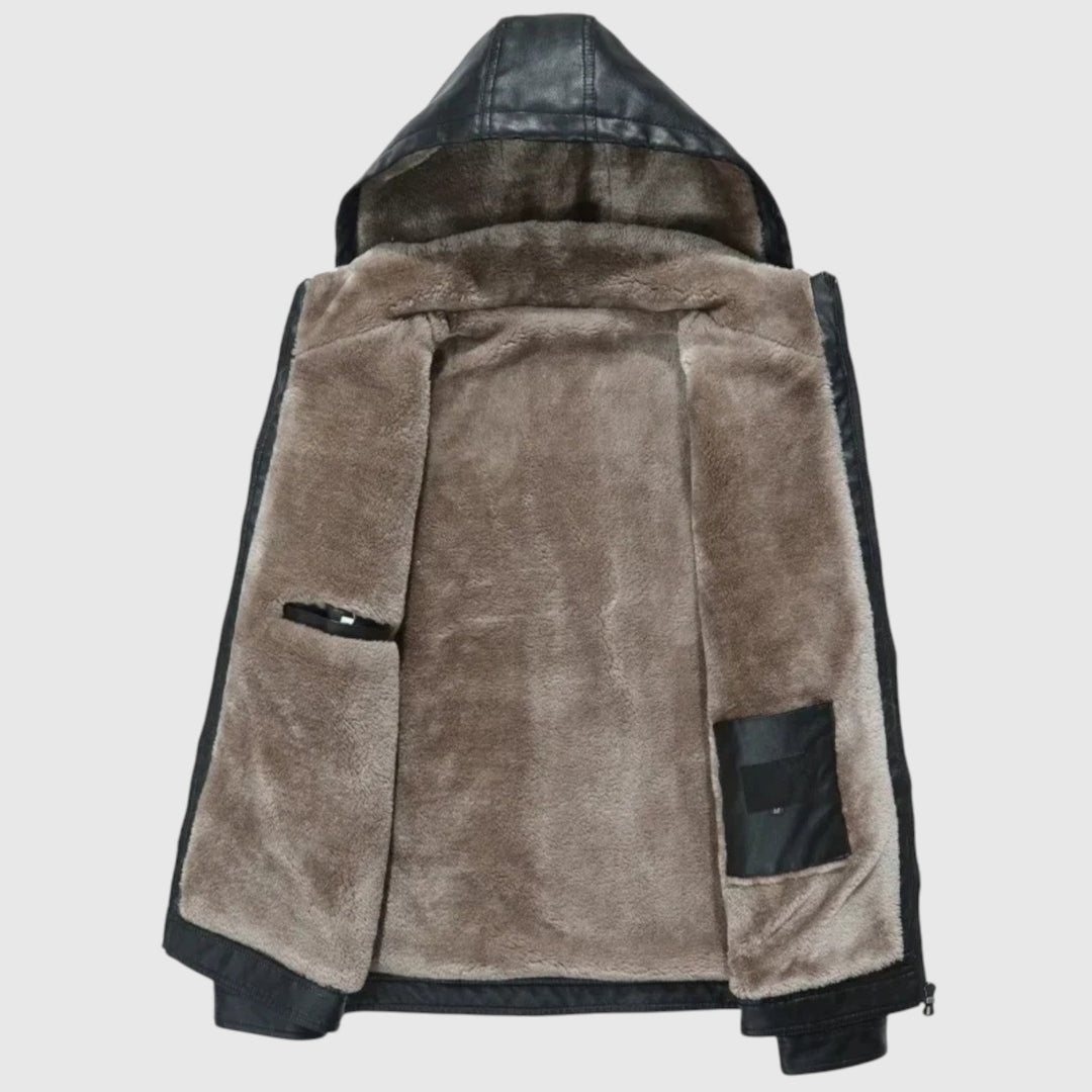 Ογνιάν-Αδιάβροχο δερμάτινο μπουφάν