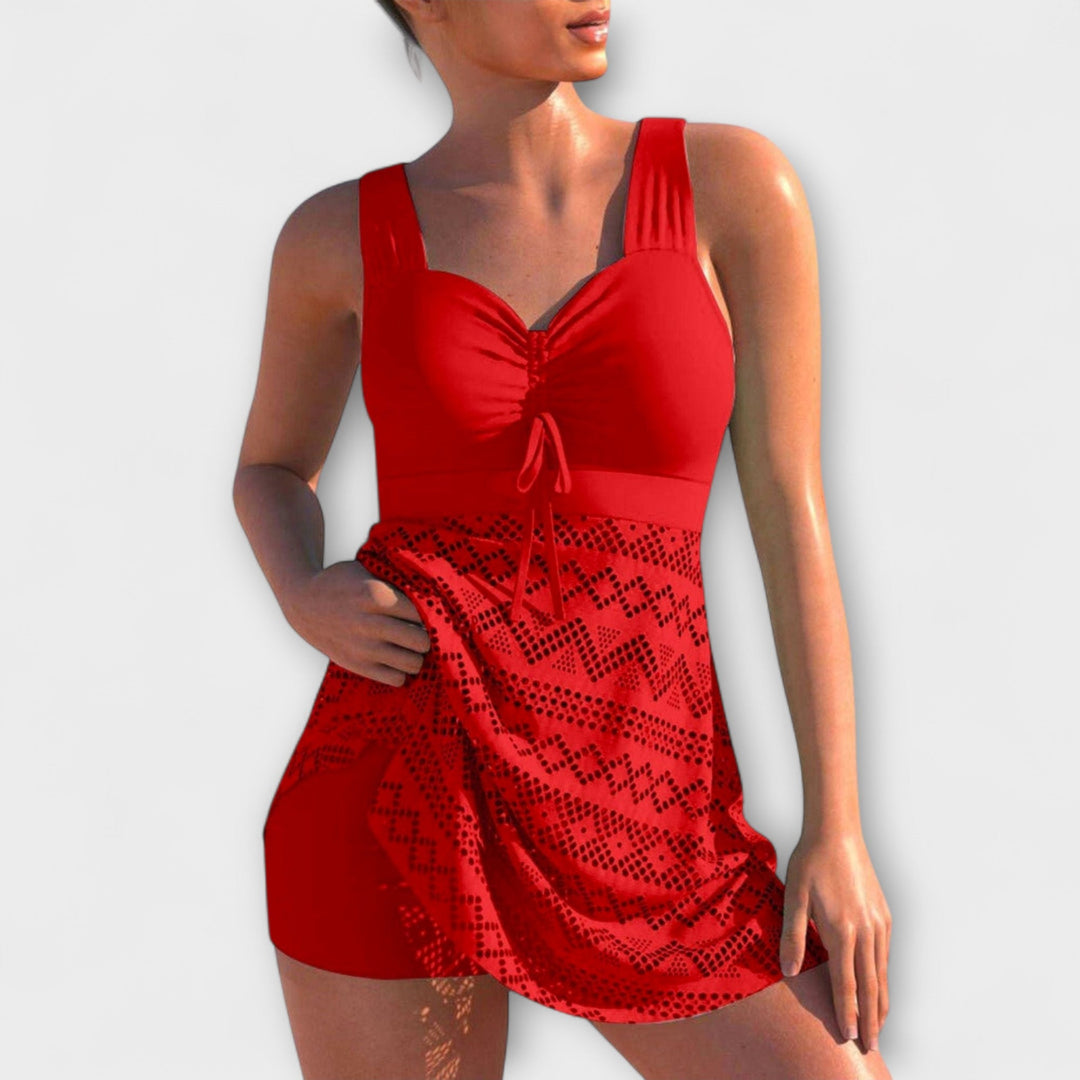 Ιζαμπέλα - Δίχρωμο μαγιό με φούστα