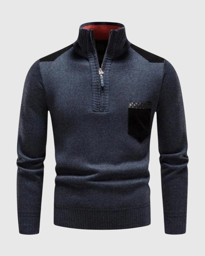 Λιμπουσέ - Πουλόβερ από μαλλί με φερμουάρ