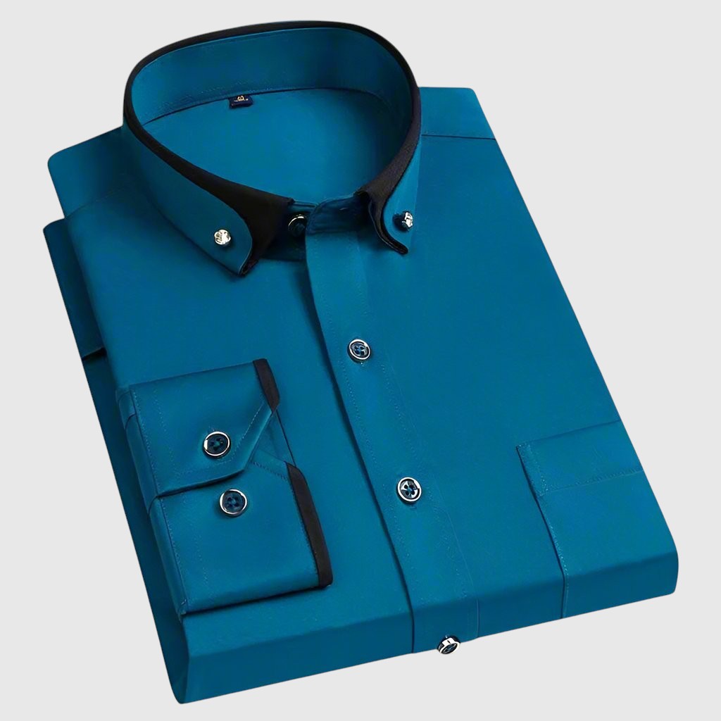 Γιάν - Πουκάμισο με αντίθεση γιακά