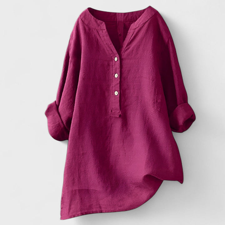 Φρέγια - Άνετη Μπλούζα με Κουμπιά