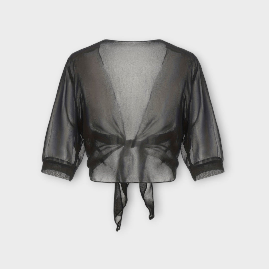 Όλβια - Μπλούζα με ανοιχτό μπροστινό πάνελ