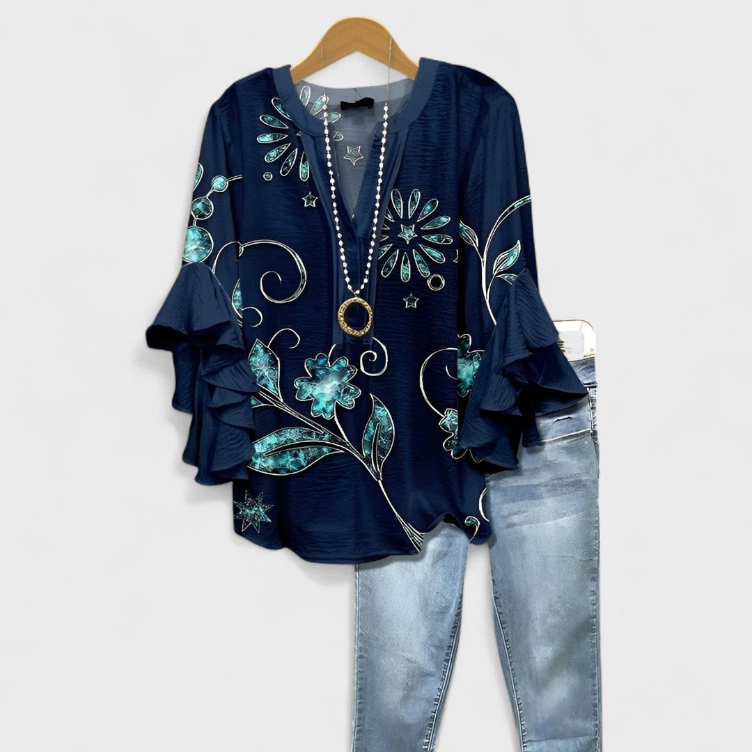 Ελισάβετ - Καλοκαιρινό Καζούαλ Μπλουζάκι