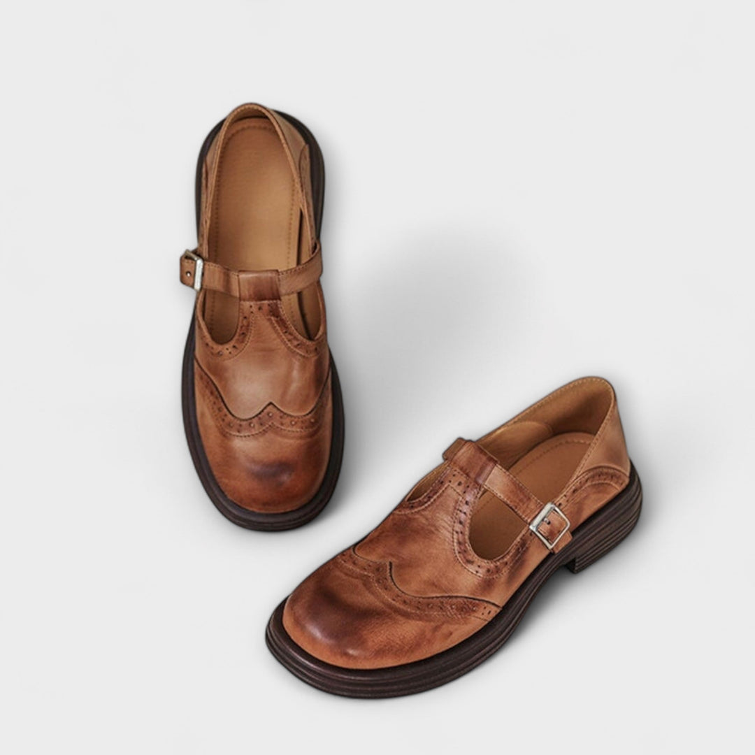 Isla - Εlegant Δερμάτινα Mary Jane