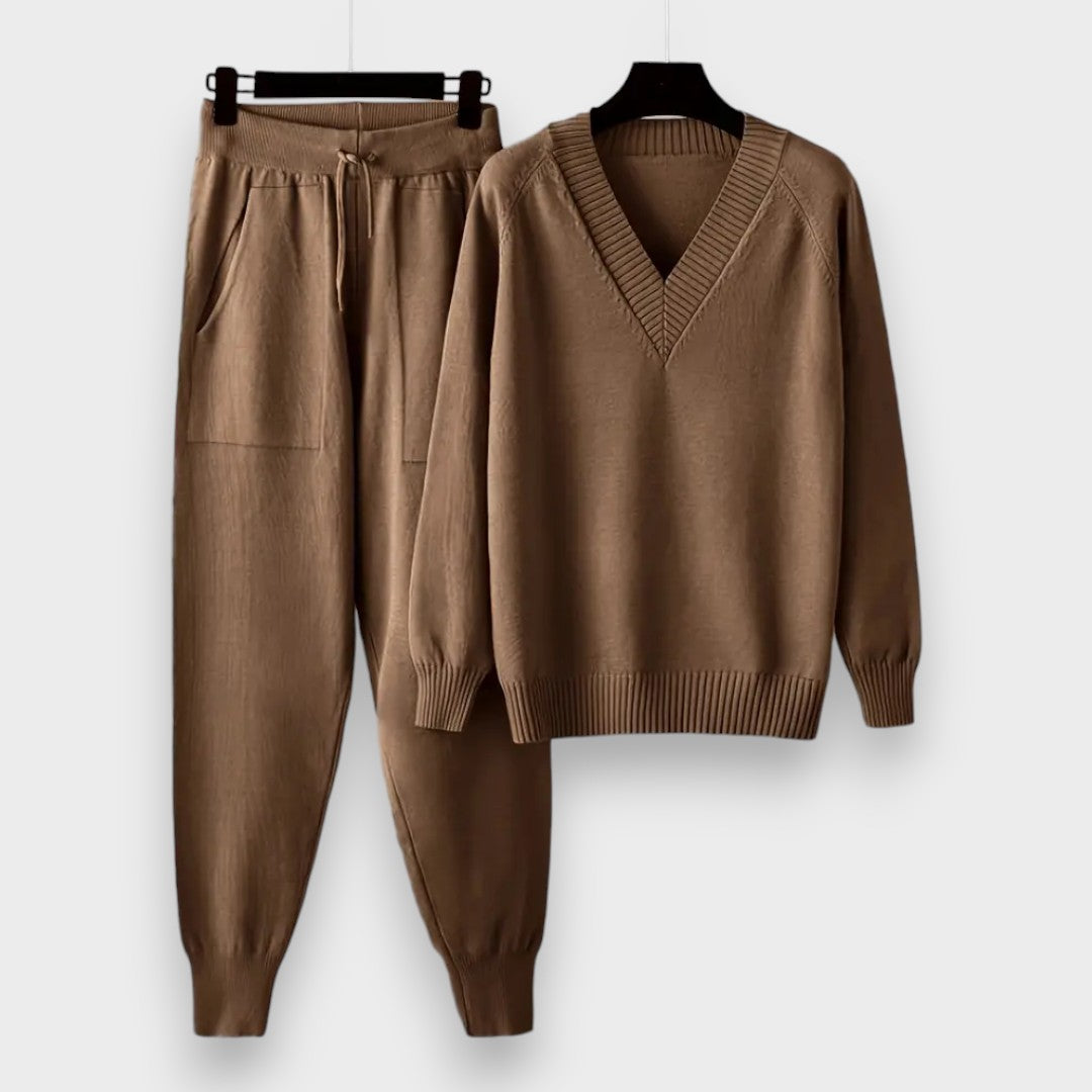 Θαλάσσιο | Σετ Δύο Τεμαχίων με Μακριά Μανίκια