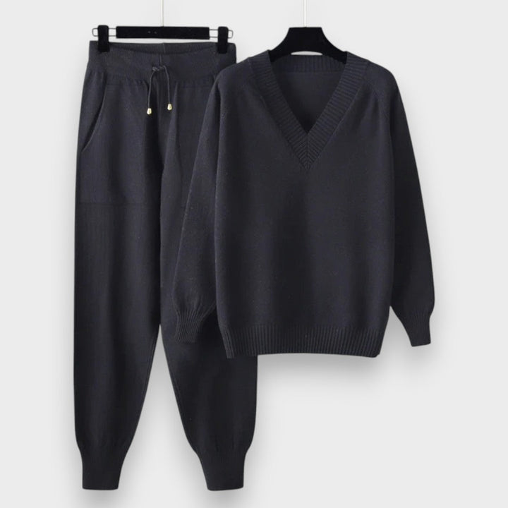 Θαλάσσιο | Σετ Δύο Τεμαχίων με Μακριά Μανίκια