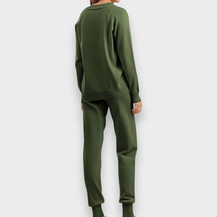 Θαλάσσιο | Σετ Δύο Τεμαχίων με Μακριά Μανίκια