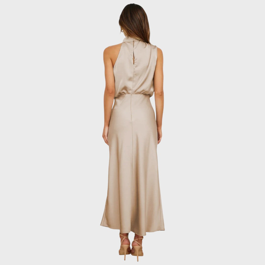 Benthe | Midi Φόρεμα με Σχέδιο Off-the-Shoulder