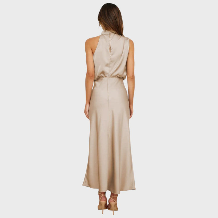 Benthe | Midi Φόρεμα με Σχέδιο Off-the-Shoulder